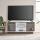 preview thumbnail 1 of 8, Leverick Mid-Century Modern 2 Door TV Stand with Storage by Christopher Knight Home - 56.00" W x 16.00" D x 24.25" H