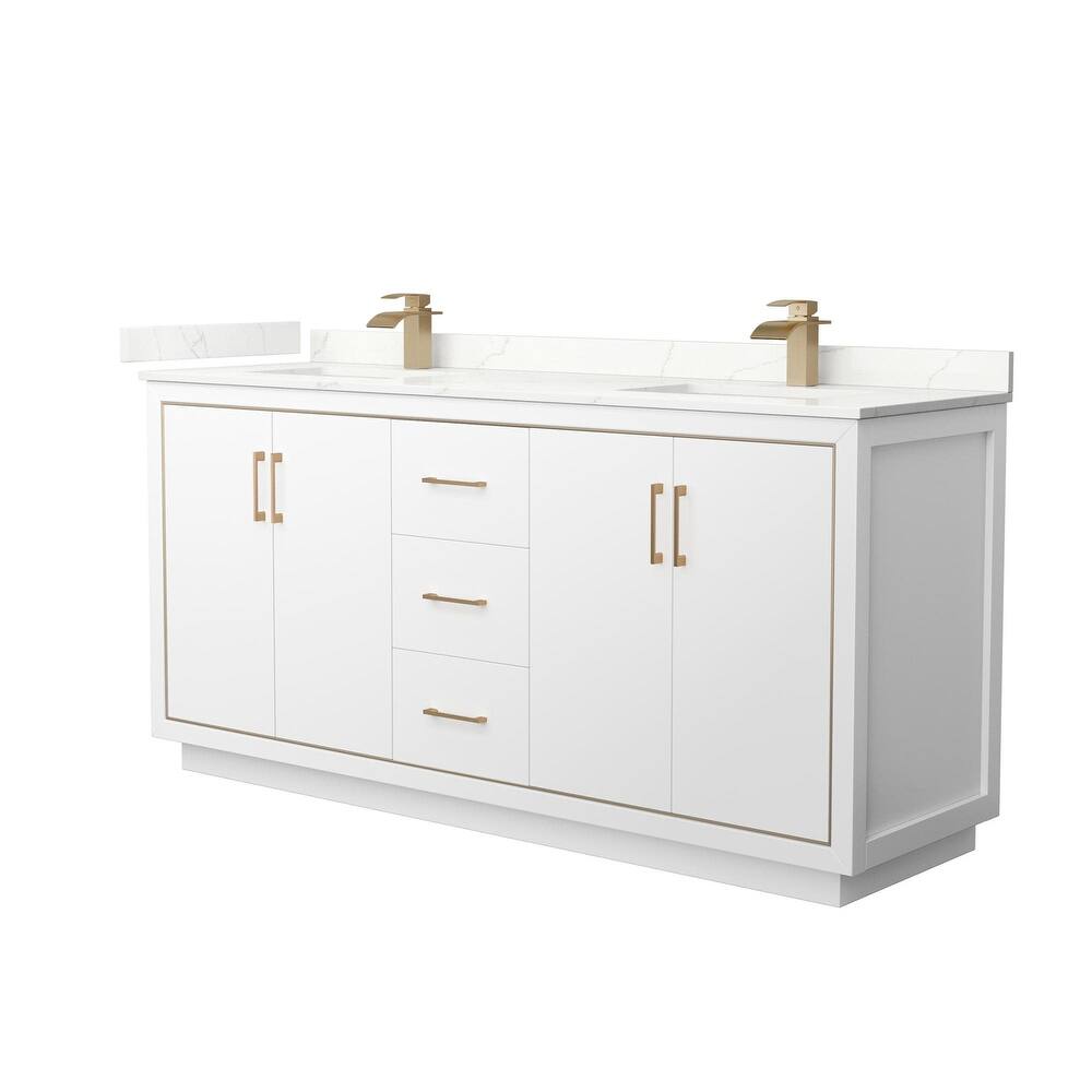 Wyndham Collection WCF111172D-QTZ-UNSMXX Icon 72" Free Standing Double