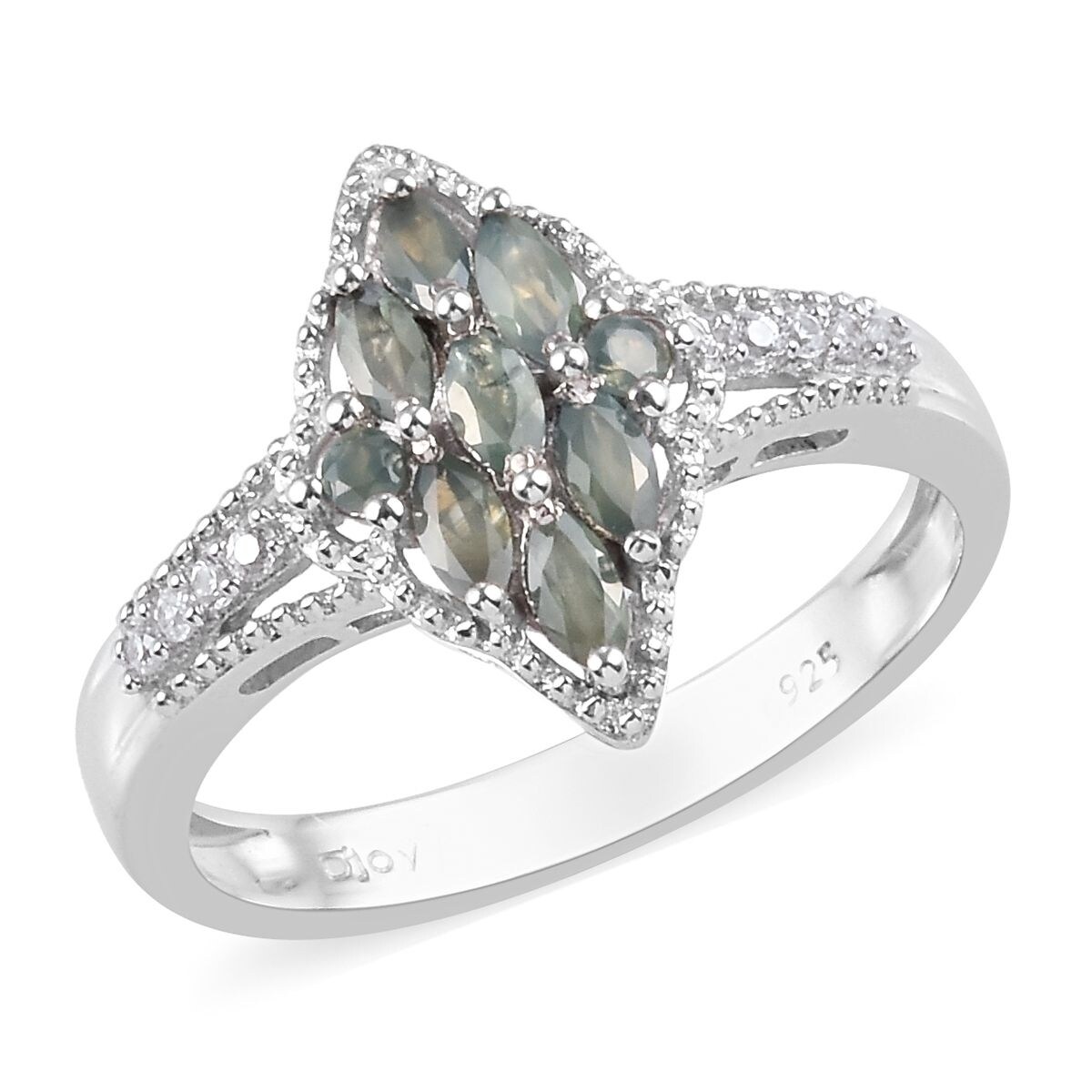 alexandrite platinum ring