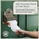 preview thumbnail 6 of 14, Antique Brass Victorian Wall Mount Toilet Paper Holder 6.9 Inch Renovators Supply