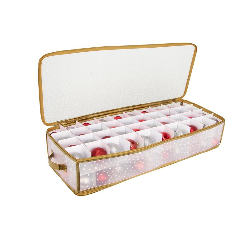 Simplify 80 Count Ornament Storage Organizer - Gold