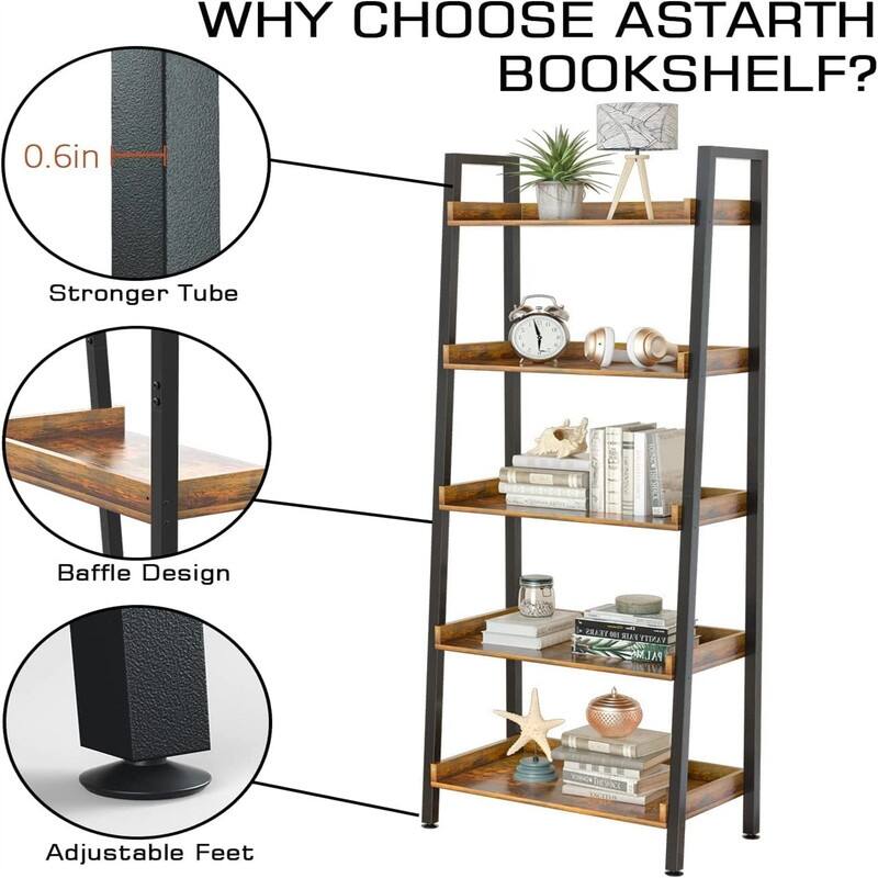 Open Shelf for Storage - 23.6"D x 13.7"W x 67.3"H
