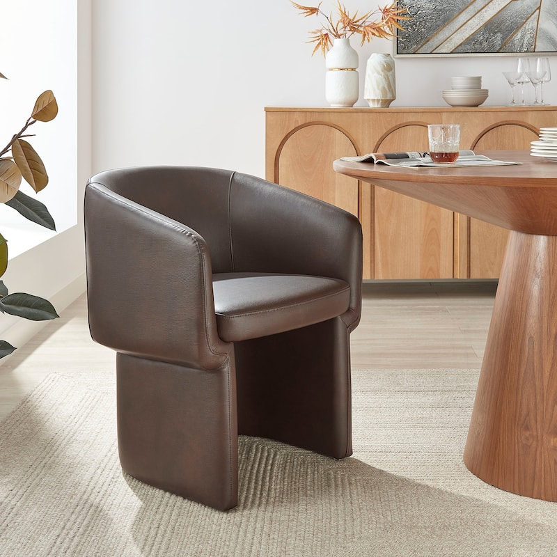 Verity Barrel Back Dining Armchair - Espresso