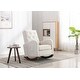 preview thumbnail 1 of 16, Polyester Upholstered High Back Mid-Century Modern Tufted Nursery Rocking Chair with Side Pocket
