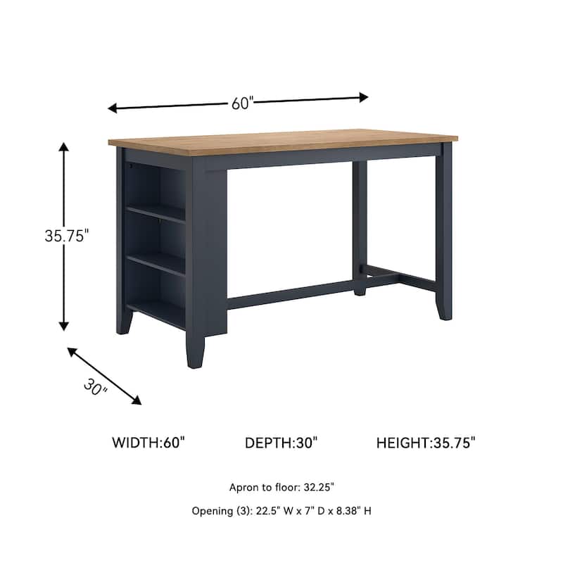 Signature Design by Ashley Gesthaven Counter Height Dining Table - 60" W x 30" D x 36" H