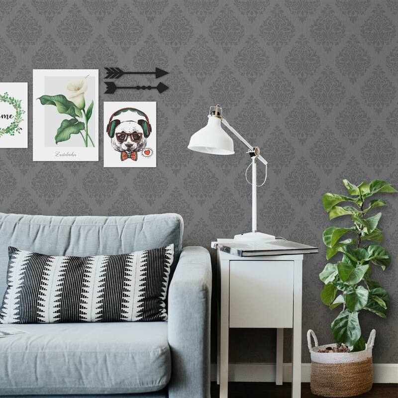 SUSSEXHOME Removable Wallpaper-Waterproof, Strippable, Light Resistance & Cleanable Wall Paper Roll-Wallpaper-Ottoman