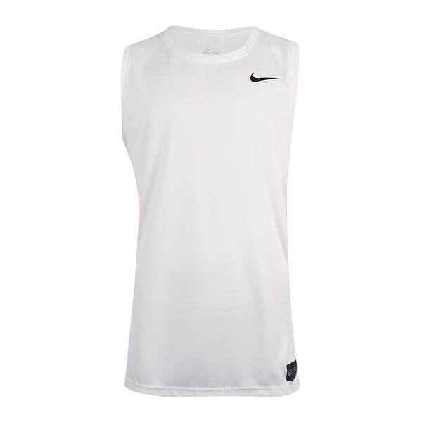 Shop Nike Men S Elite Basketball Tank Top Xl White White Xl