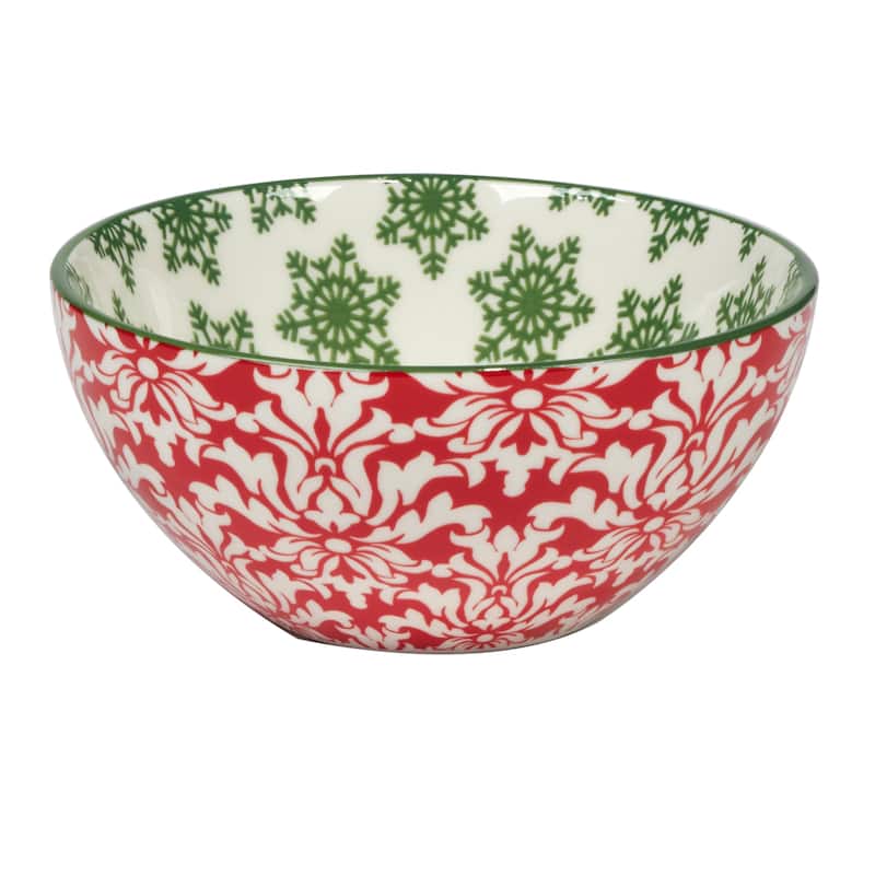 Certified International Winter Medley 13 oz. All Purpose Bowls, Set of 6 Assorted Designs - 13 oz.