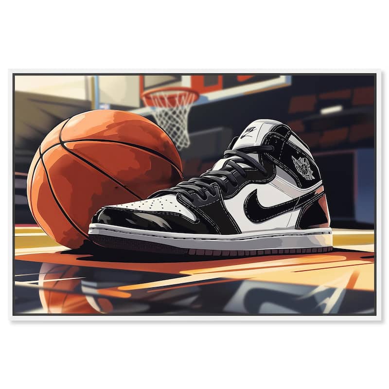 At the Court Canvas by Art Remedy - White - 30" x 20"
