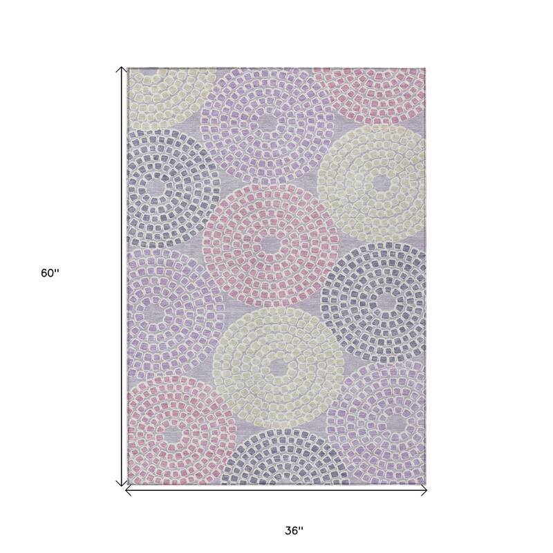 HomeRoots Geometric Transitional Rectangle Outdoor Rug