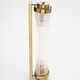preview thumbnail 1 of 9, Modern Gold Wall Sconce Vintage Glass Lampshade Wall Light - 4.7" W Gold