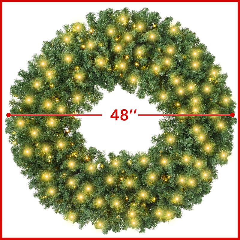 Green Fir Artificial Holiday Christmas Wreath Holiday Décor
