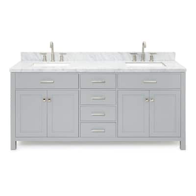 Ariel H073DCWRVO Bristol 73" Free Standing Double Rectangular Basin