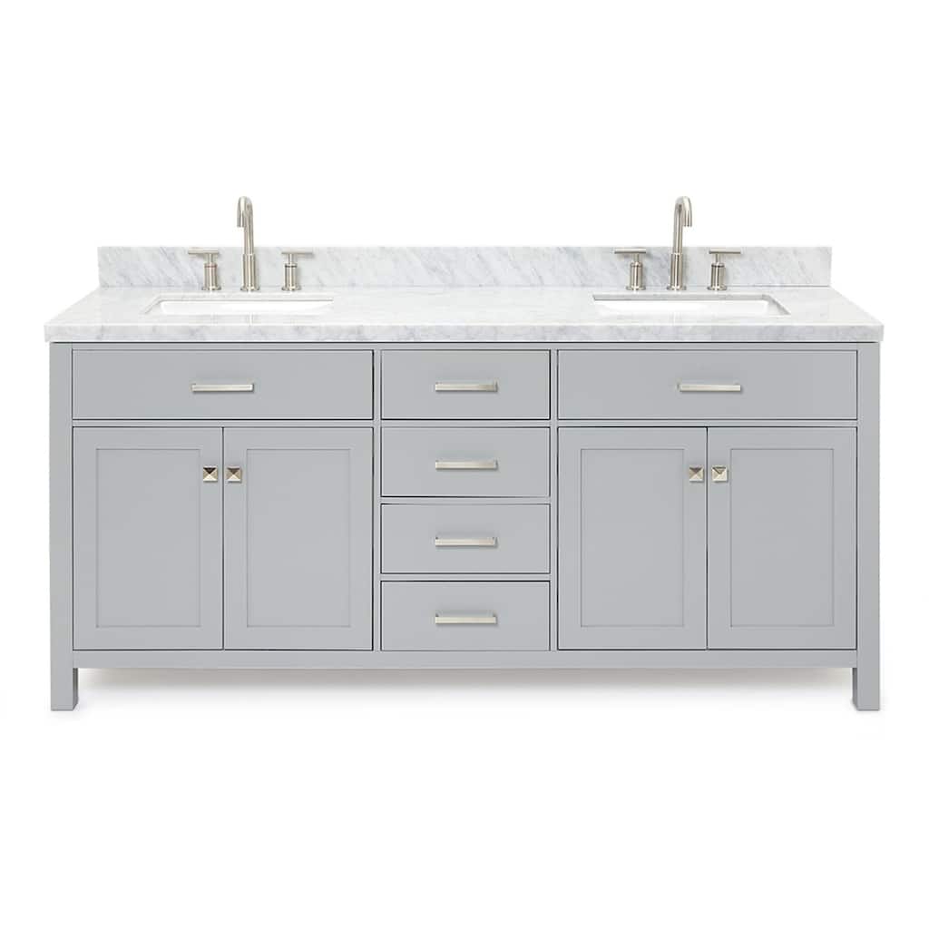Ariel H073DCWRVO Bristol 73" Free Standing Double Rectangular Basin