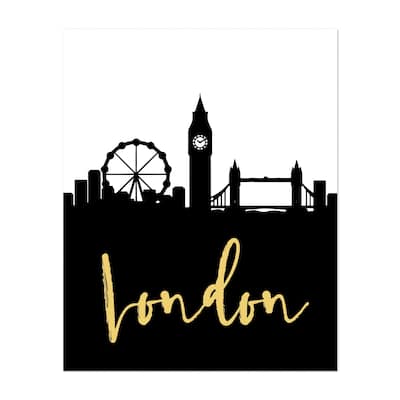 London United Kingdom Illustrations Skyline Urban Art Print/Poster ...