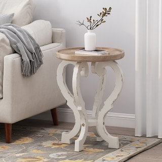 Truxton French Country Accent Table with Round Top by Christopher Knight Home