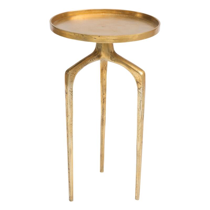 Ben Fox End Table White & Gold