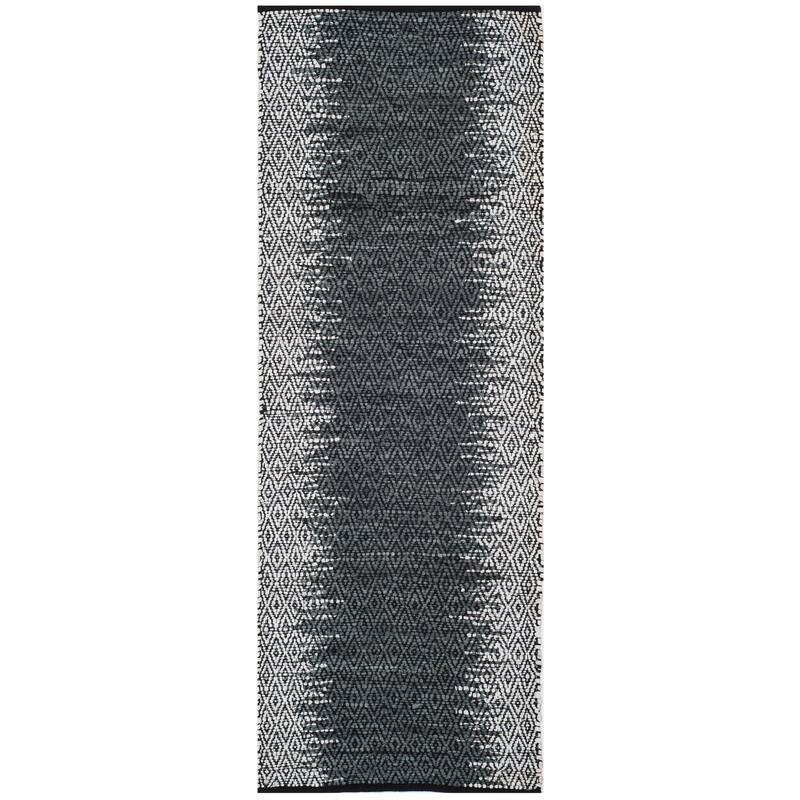 SAFAVIEH Handmade Vintage Boho Leather Caprice Modern Stripe Leather