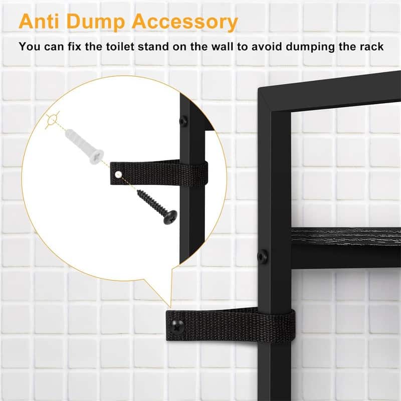 Over The Toilet Storage - 7.88"D x 25.6"W x 63.6"H