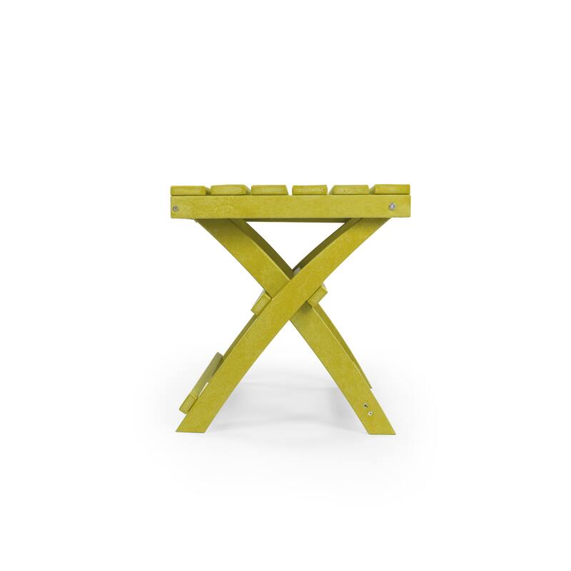 Santorini Fully Assembled All-Weather Recycled HDPE Outdoor Folding Side Table