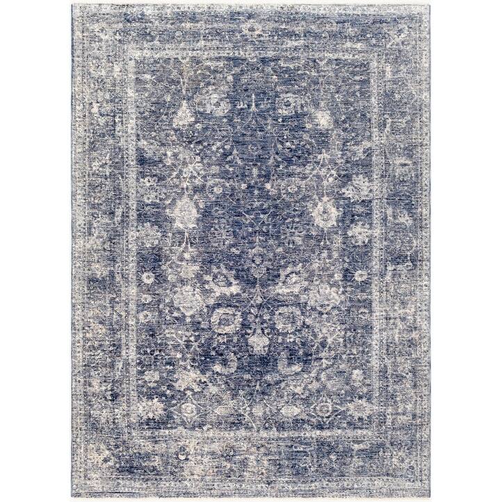 Livabliss Vintage Lincoln Border Area Rug