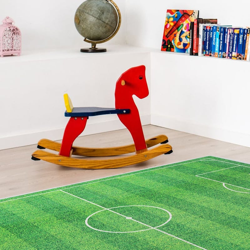 Sussexhome Low Pile Non-Slip Washable Educational Rug