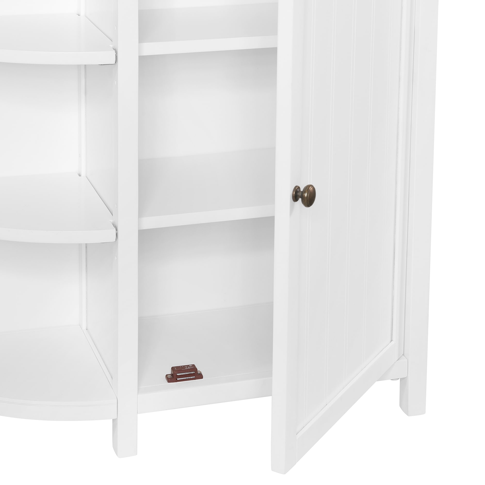 Dover 27 in. W Wall-Mounted Bathroom Shelf with 2 Towel Rods in White