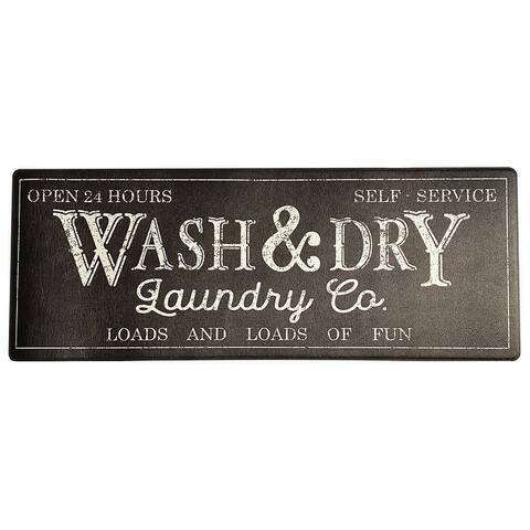Farmhouse Living Rustic Laundry Co. Wash and Dry Anti Fatigue Mat - 18"x48"