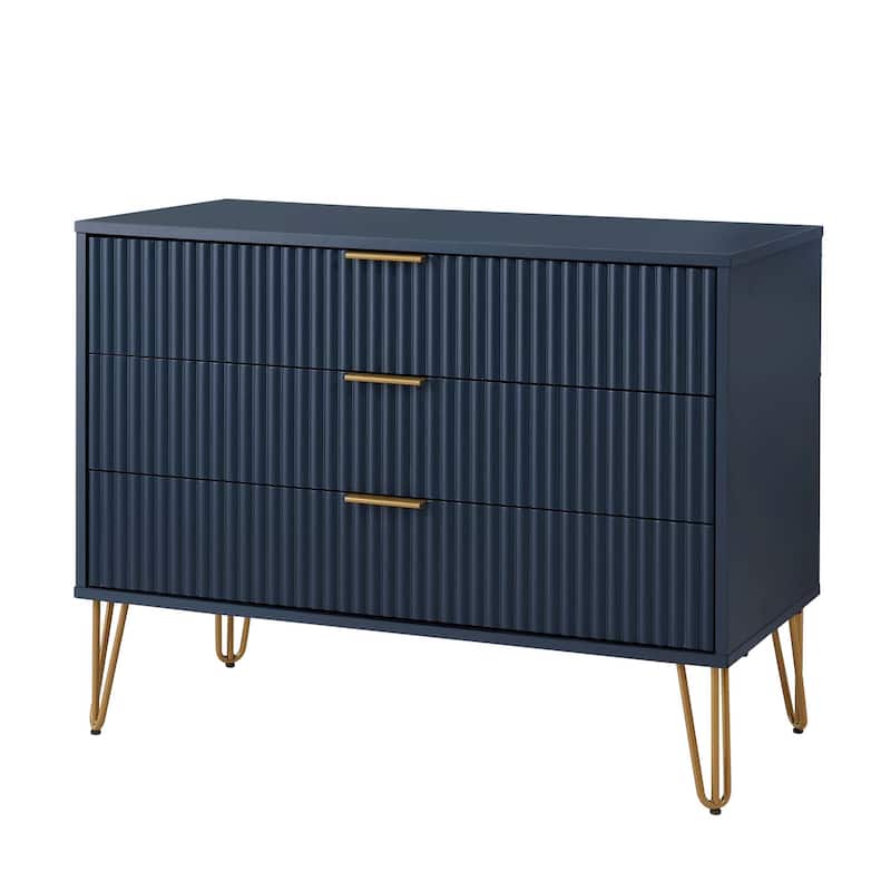 Manhattan Comfort 3-Piece Dumbo Modern Multi Dresser Nighstand Set