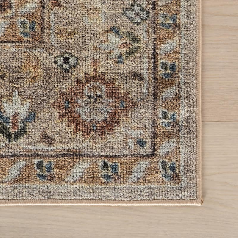 Nuloom Maelis Traditional Bordered Washable Area Rug