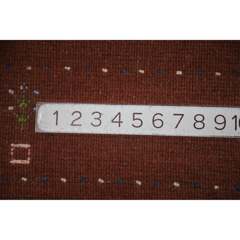 Hand Knotted Oriental 100% Wool Carpet Tribal Animal Pictorial Red Gabbeh Area Rug - 7' 8'' X 4' 11''