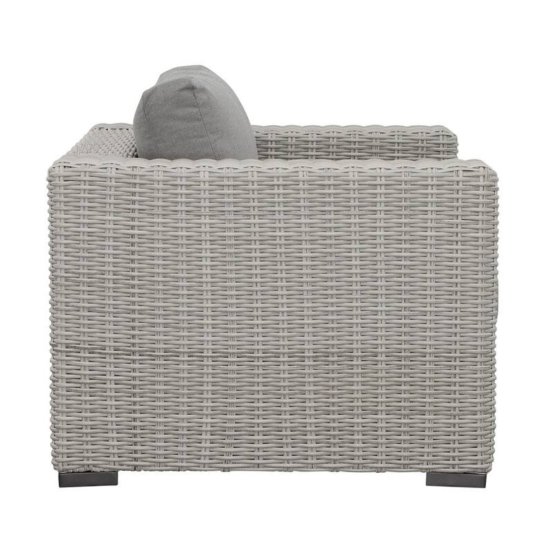 Bogra Wicker Lounge Chair, Gray
