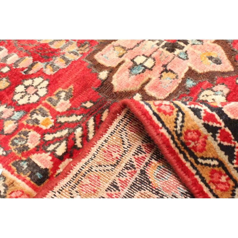 ECARPETGALLERY Hand-knotted Anadol Red Wool Rug - 3'6 x 4'10