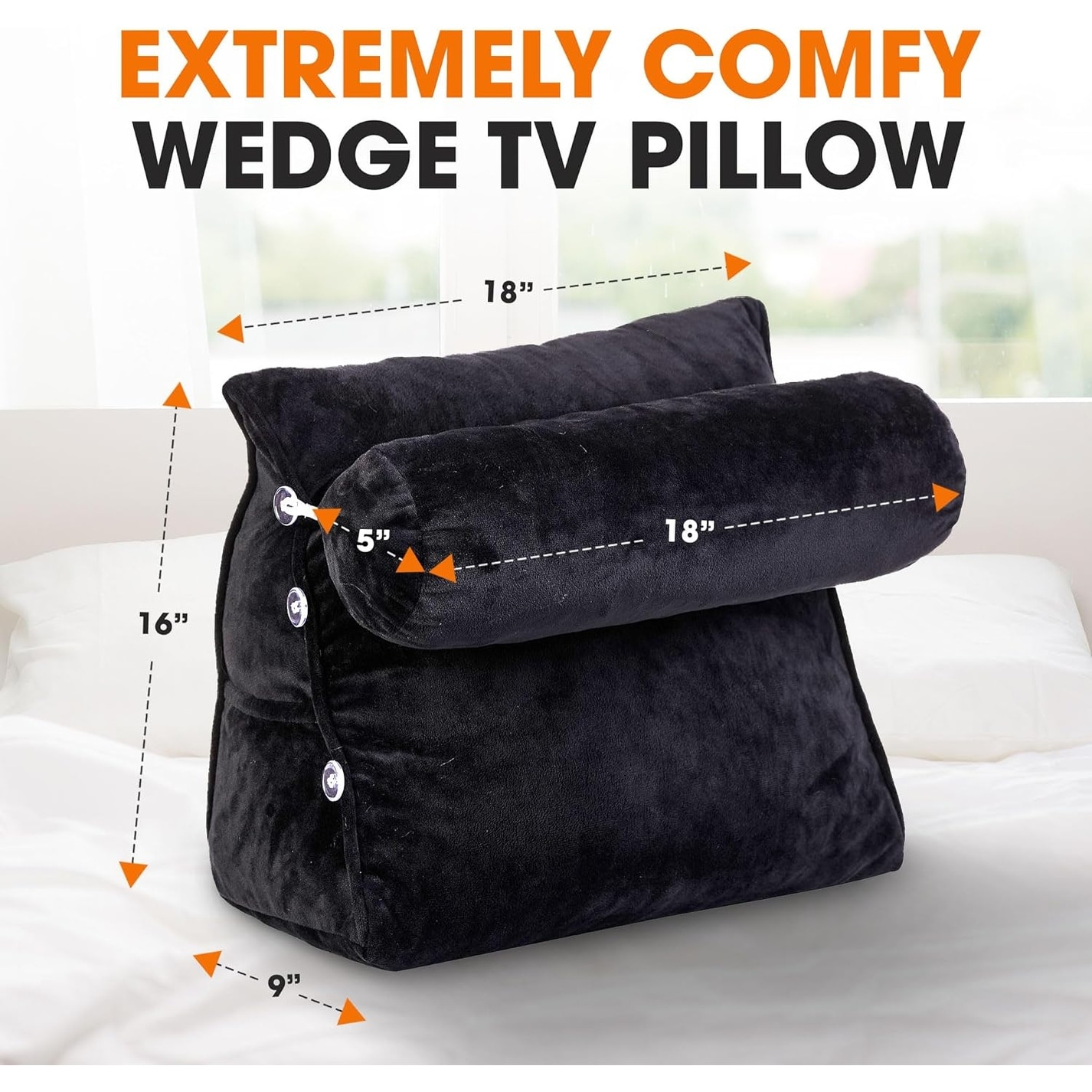 Tv shop wedge pillow