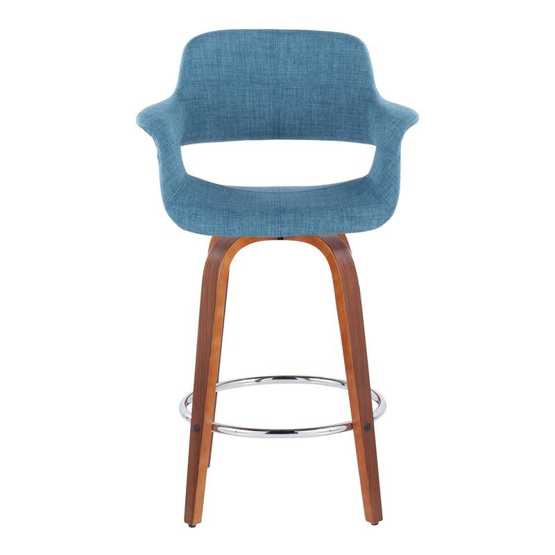 Carson Carrington Fauske 26" Fixed-Height Counter Stool with Bent Wood Legs (Set of 2)