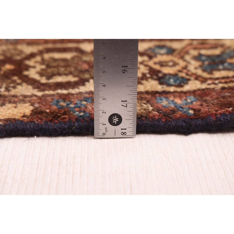 ECARPETGALLERY Hand-knotted Andelz Brown Wool Rug - 4'4 x 6'11