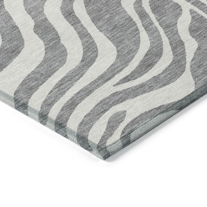 HomeRoots Animal Print Transitional Rectangle Outdoor Rug