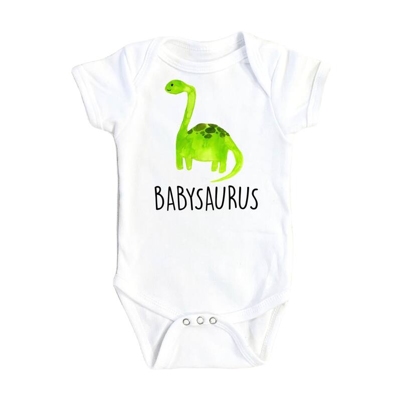 Dinosaur - Baby Boy Girl Clothes Infant Bodysuit Funny Cute Newborn 2A - Natural - Newborn