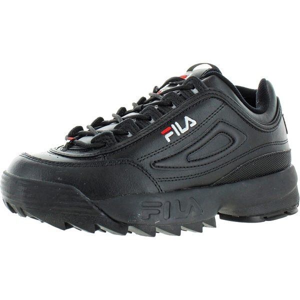 fila disruptor black leather