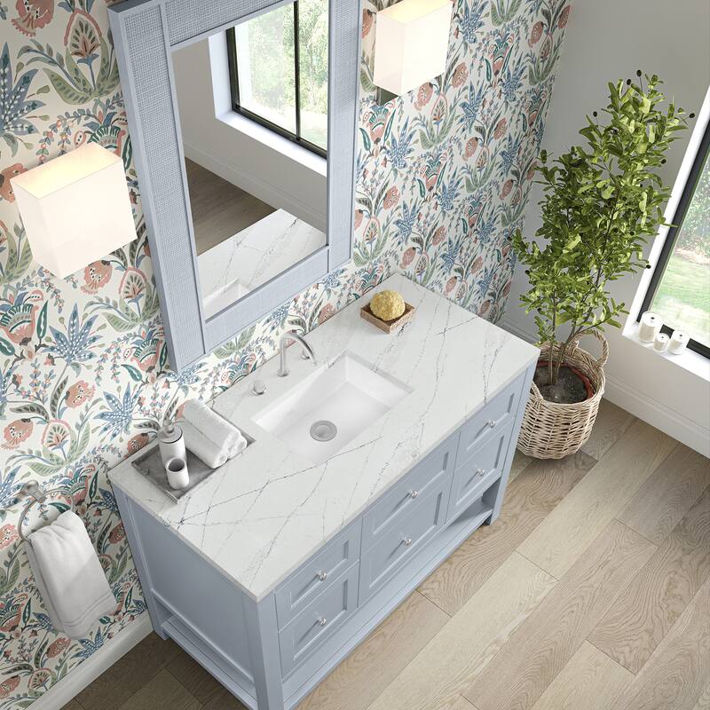 Breckenridge 48" Single Vanity, Serenity Blue - 48 - Ethereal Noctis