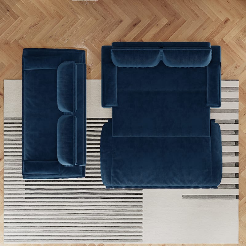 Sleeper Sofa Bed for Living Room, 73.2" Pull Out Couch Velvet Loveseat Sofa Bed, 3 in 1 Convertible Beds for Apartment