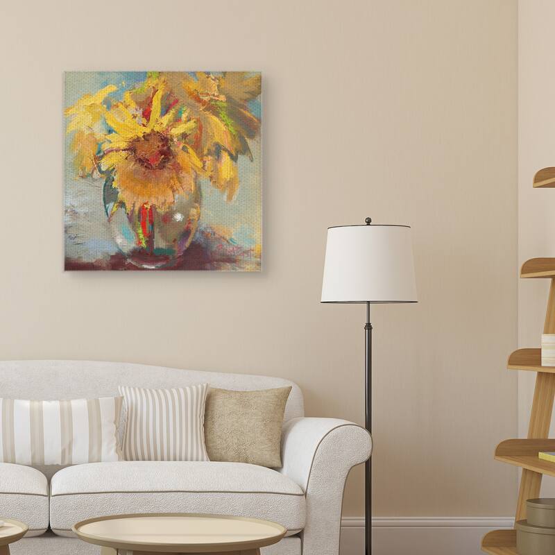 Water Globe Blossoms by Beth Forst Canvas Art Print