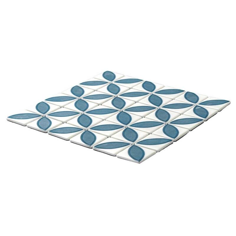 The Tile Life Eterna Lily 2x2 Glass Floor & Backsplash Wall Tile