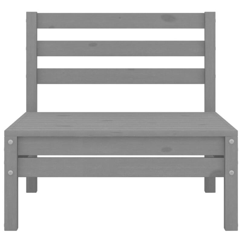 vidaXL Patio Furniture Set 3 Piece Outdoor Sectional Sofa Set Solid Wood Pine