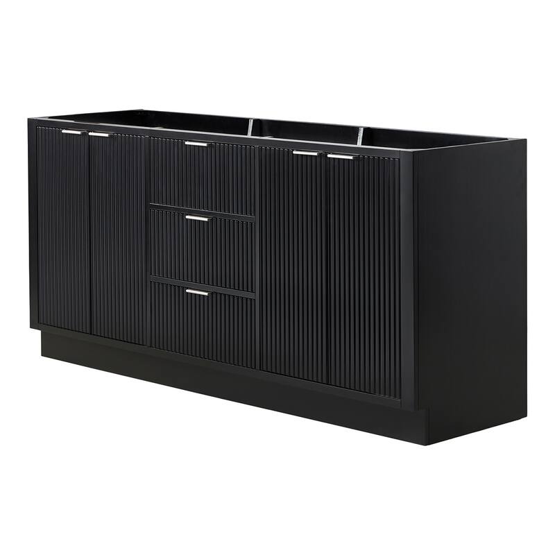 Ariel P72D-BC Milan 72" Double Free Standing Vanity Cabinet