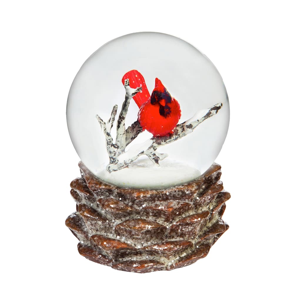 Christmas Cardinal Water Globe