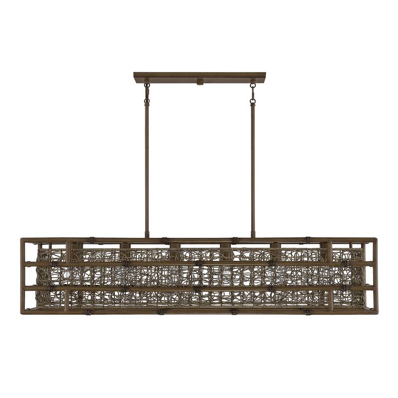 Savoy House Treviso 6 Light 12" Wide Linear Chandelier