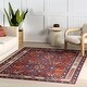 preview thumbnail 1 of 10, Nuloom Damaris Splashguard Medallion Machine Washable Area Rug 2' 6" x 10' - Brick - Runner