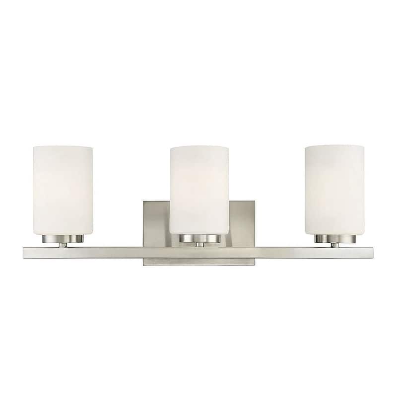Meridian M80067 3 Light 24" Wide Bathroom Vanity Light - Brushed Nickel