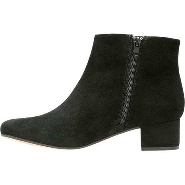 clarks chartli lilac leather booties